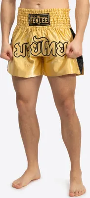 Immagine prodotto di Pantaloni thaiboxing uomo GOLDY Oro/Nero XL BENLEE
