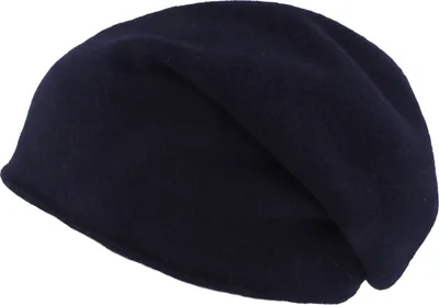 Kopka NeRo Beanie Rollrandmütze aus Walkstrick in blau