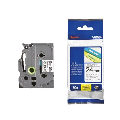 Image de Cassette de ruban Brother TZe-251CIV 24mm blanc/noir