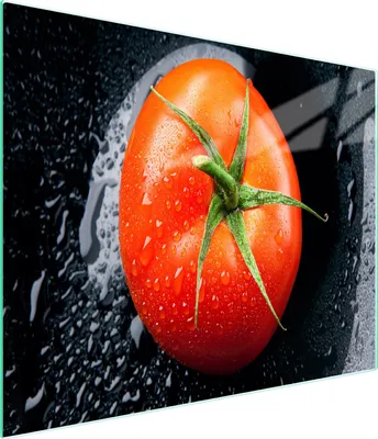 Image de Planche à découper en verre 52x30 Tomate