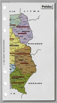 Produktbild von Wkład do organizera A5 mapa Polski ANTRA