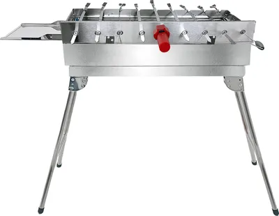 Produktbild von Mangal President Set mit 9er Drehspieß Motor Powerbank Spieße
