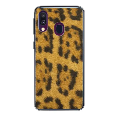 Produktbild von MuchoWow® Handyhülle Schutzhülle Hülle für Samsung Galaxy A40 Leopardenfell Silikon Softcase Handy Hülle - Handy-Tasche