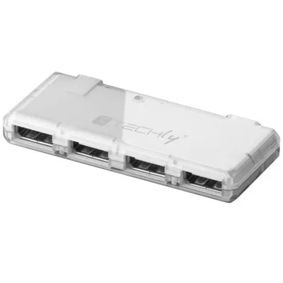 Immagine prodotto di Techly IUSB2-HUB4-WHTY Techly Mini USB 2.0 HUB, 4 Port, weiss
