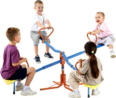 Immagine prodotto di Altalena da giardino per bambini 45,4 kg - Altalena giostra e altalena - Dimensioni 190x190x66 cm - Altalena per bambini da esterno