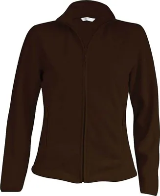 Produktbild von Kariban Damen Fleece Jacke Micro Fleecejacke Windjacke Winterjacke, Größe:2XL, Farbe:Chocolate