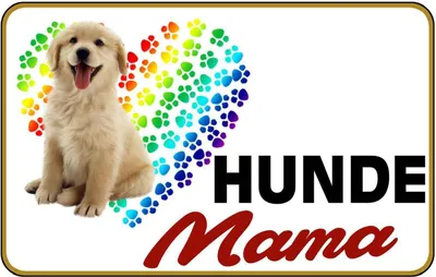 Produktbild von vianmo Holzschild 12x18 cm Hunde Mama Herz Tier Haustier