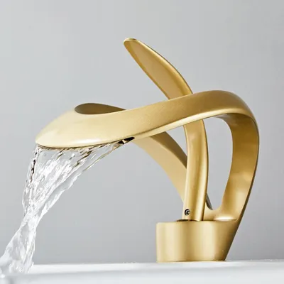 Produktbild von Wasserfall-Waschtischarmatur, Einhebelmischer fš¹r Warm- und Kaltwasser