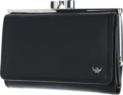 Immagine prodotto di Golden Head Pelle portafoglio Polo RFID Protect Bügelbörse 2157 Schwarz nero