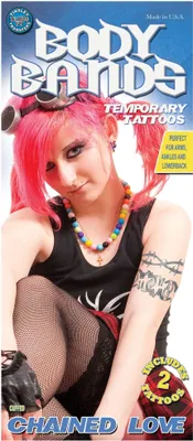 Produktbild von Handschellen Arm-Klebetattoo - Fasching Halloween Karneval