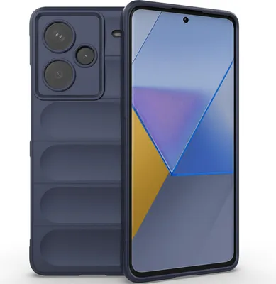 Produktbild von Handyhülle für Xiaomi Redmi Note 13 Pro+ Weich TPU Silikon Stossfest Anti-rutsch Hülle Dunkelblau