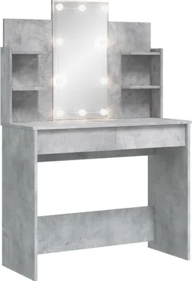Immagine prodotto di Toeletta con Luci LED Grigio Cemento 96x40x142 cm