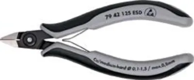 Image de Pince coupante de précision 125 mm n° 7942 ESD Knipex | 4003773061571