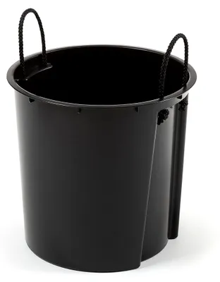 Produktbild von Blumentopf | Pflanzkübel | Glatte Oberfläche | Kunststoff | mit Einsatz | (ø 29,5 cm/Höhe 57 cm, Anthrazit)