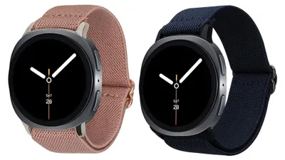 Produktbild von kwmobile 2x Uhrenarmband für Samsung Galaxy Watch 8 Galaxy / Galaxy Watch 8 Classic 46mm Armband - Fitnesstracker Band Set aus Nylon - Ersatzarmband