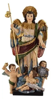Erzengel Raphael Figur 15 cm Kunstharz Deko