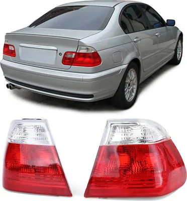 Produktbild von Rückleuchten Aussen Rot Weiß Klar Facelift Optik passend für BMW E46 Limo 98-01
