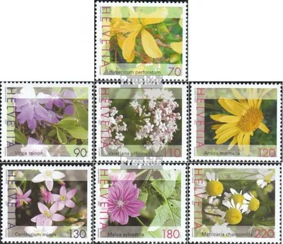 Produktbild von Briefmarken Schweiz 2003 Mi 1820-1826 (kompl.Ausg.) gestempelt Heilpflanzen