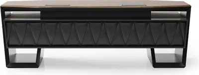 Produktbild von Brauner Holzschreibtisch modern und stilvoll