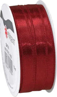 Produktbild von Satinband, 10 mm, Rolle à 10 m Bordeaux