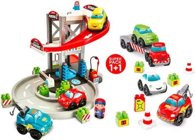 Immagine prodotto di Garage Abrick con furgoni e auto
