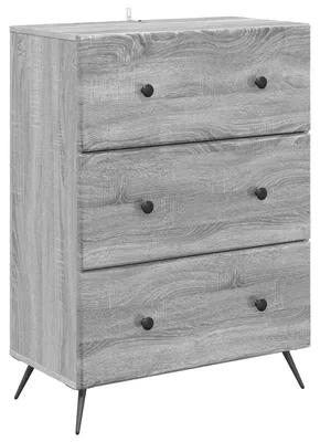 Image de Armoire à tiroirs Sonoma gris 66 x 34,5 x 90 cm