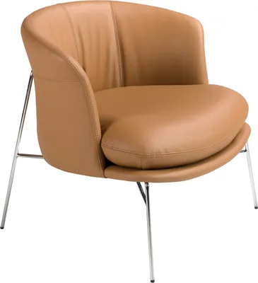 Produktbild von Sessel aus braunem Kunstleder 5192