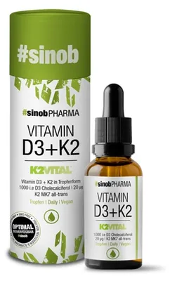 Produktbild von Sinob Vitamin D3 + K2 Tropfen 10ml