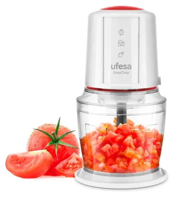 Immagine prodotto di Trituratore elettrico UFESA FreshChop, 500W, sistema a 4 lame, ciotola da 1200ml
