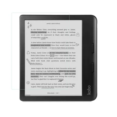 Produktbild von 2xSchutzglas Folie für Kobo Libra 2 Libra Color 2024 Tolino Vision Color 7 Zoll Tablet Display Schutz Displayglas