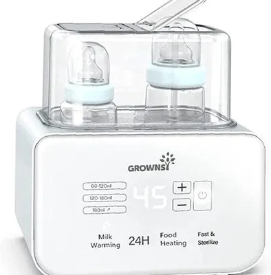 Image de Stérilisateur de biberons 6 en 1, chauffe-biberon sans BPA, préparation pour bébés avec écran LCD