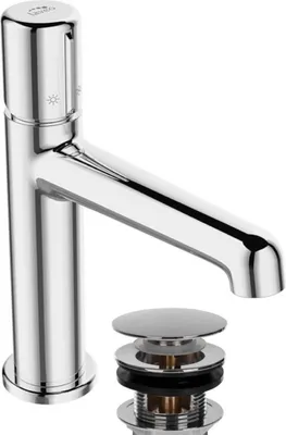 Obrázek produktu pro Designová dřezová baterie stojánková se zátkou Chrom