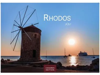 Obrázok produktu pre Kalendár Rhodos 2027 – nástenný kalendár | Fotokalendár Grécko 24 x 35 cm, prémiová kvalita, dovolenka, prázdniny, cestovanie a životný štýl – ideálny pre fanúšikov Rhodosu a milovníkov cestovania.