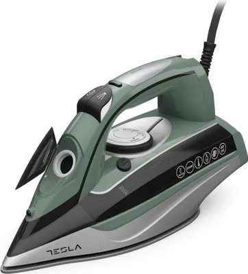 Obrázek produktu pro Žehlička s iPump, Tesla IR600BGP, 3000 W, senzor na rukojeti, vertikální napařování, nádržka 400 ml, 65 g/min, samočištění, automatické vypnutí, kabel 2,5 m, zelená