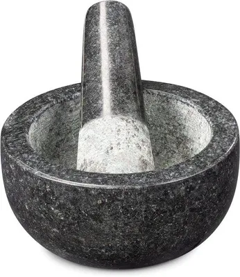 Immagine prodotto di Mortaiolo in granito con pestello da 12 cm per erbe aromatiche