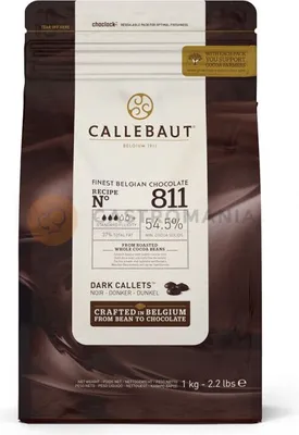 A bag of Callebaut chocolate callets.