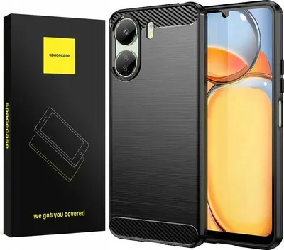 Obrázok produktu pre Puzdro na telefón SPACECASE Carbon pre Poco C65/Redmi 13C 4G čierne