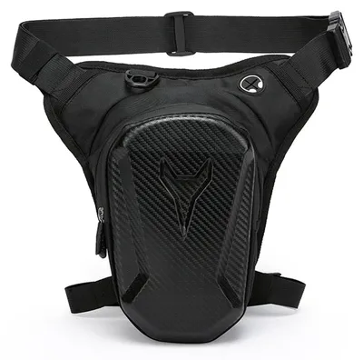 Produktbild von CHUANFU Beintasche Motorrad Herren Damen, Oberschenkeltasche wasserdichte – Schwarz A