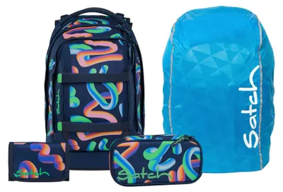 Produktbild von Satch, Schulrucksack-Set PACK Crazy Twist 4-teilig, ab 5. Klasse