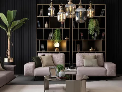 Zdjęcie produktu dla Stylowa sofa 3-osobowa różowa do salonu nowoczesny design sofy kanapy