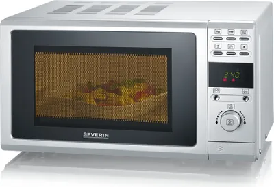 Produktbild von Severin MW 9284 20L 2-in-1 Grill-Mikrowelle - Silber