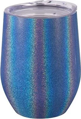 Produktbild von Edelstahlbecher für Sublimation mit Glitzer-Effekt in 360ml - DARK-BLUE