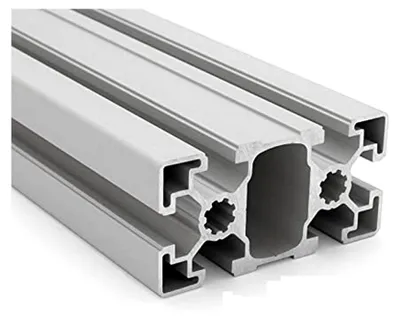 Produktbild von Aluminiumprofil 45x90L B-Typ Nut 10 (leicht), silber eloxiert
