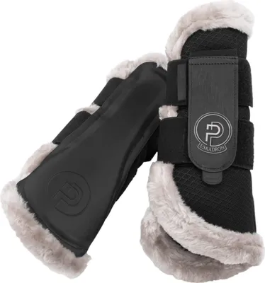 Produktbild von Eskadron Platinum Gamaschen " MESH FAUXFUR ", 1 Paar Größe - L Farbe - black