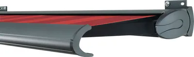 Produktbild von SOLUNA Kassettenmarkise Exclusiv 3x2,5 Stoff Dessin D035 Gestell RAL 7016 anthrazitgrau Antrieb rechts inkl. Motor und W