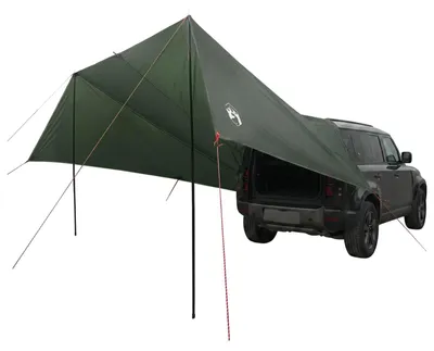 Productafbeelding van vidaXL Voertuigluifel met dak, olijfgroen, 518 x 580 x 215 cm