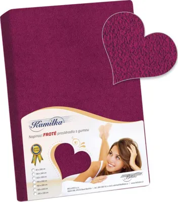 Produktbild von Frotteefolie - Burgund - 200x220