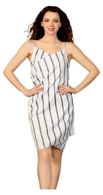 Produktbild von Tragbare Badetücher für Damen – Badetuch – weich, saugfähig, schnell trocknend – - – italienisches Design – 75 x 160 cm – Taupe