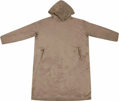 Image de vidaXL Couverture-Hoodie Chameau L Flanelle