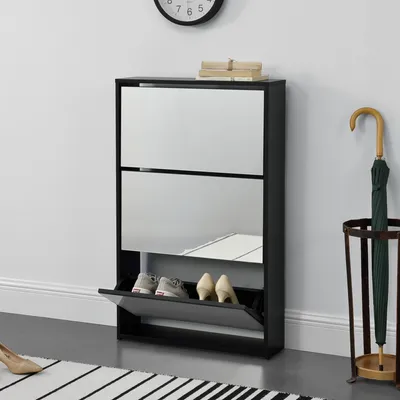 Produktbild von [en.casa] Schuhkipper Vogar Schuhschrank mit 3